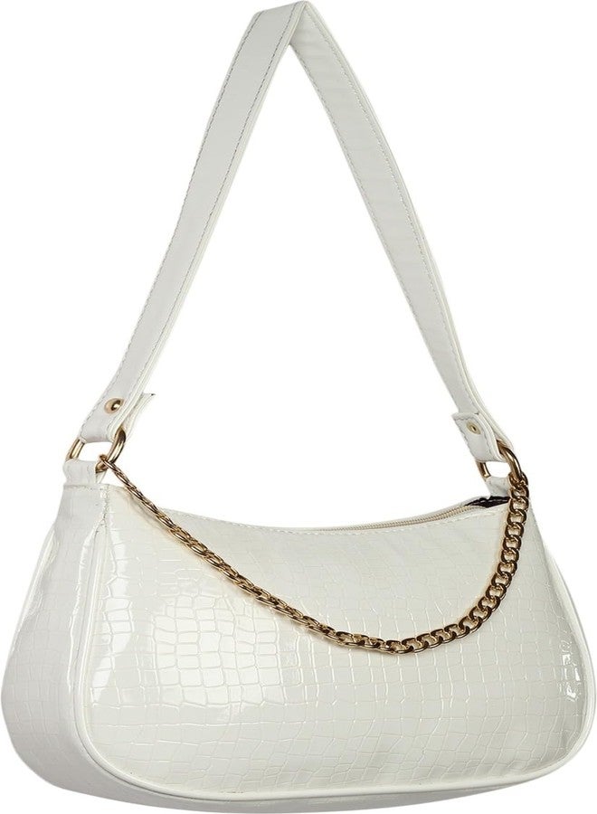 Dcozi Stylish PU Leather Shoulder bag | Sling bag | Handbag for Women and Girls (White) - Image 3